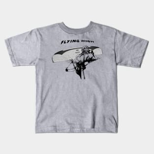 Paragliding flying high Kids T-Shirt